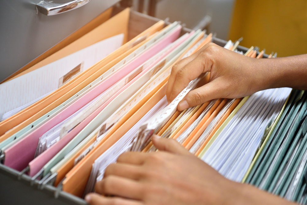 how to store paper medical records