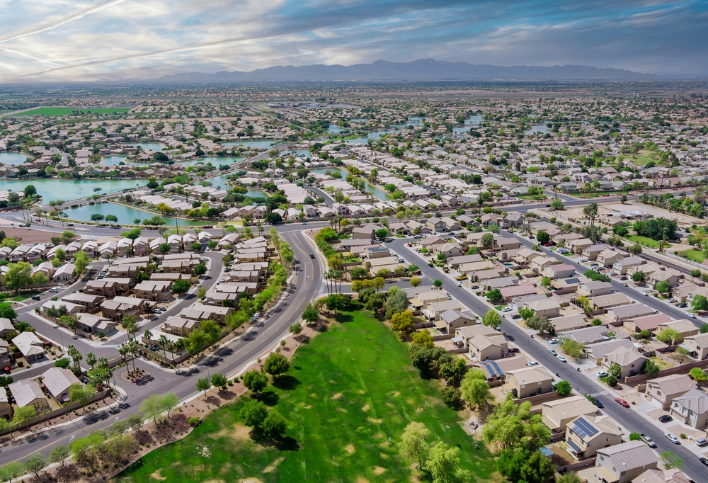 Aerial image of neighborhood in Avondale