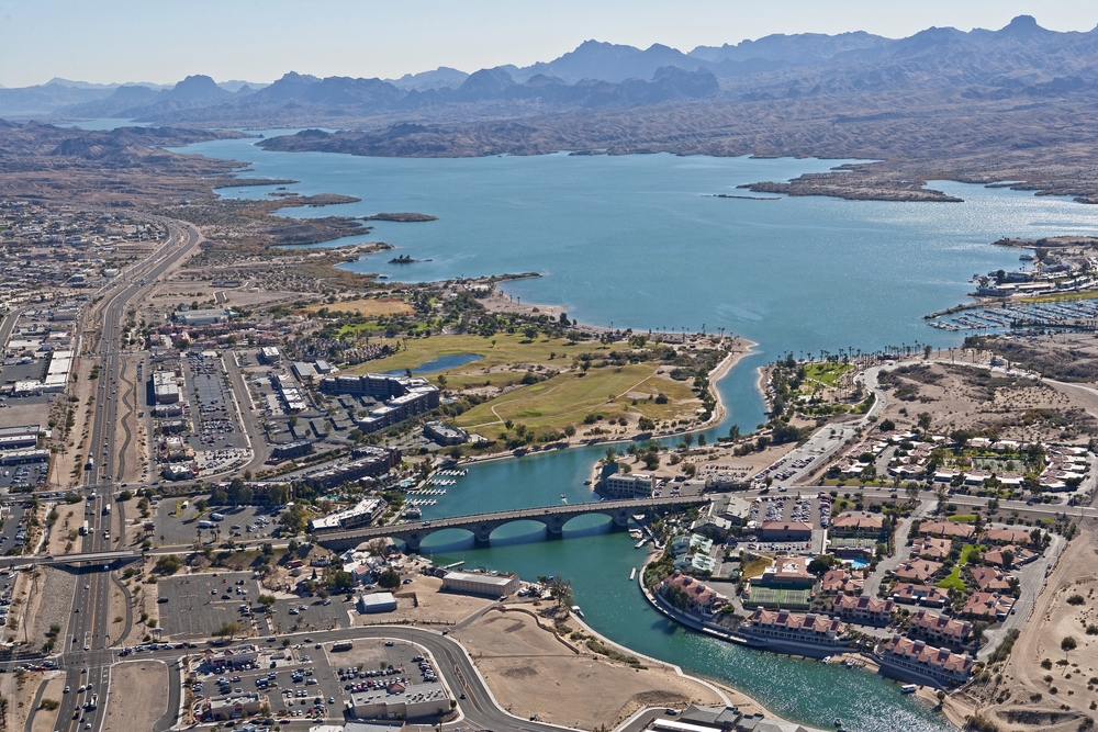 Aerial view of Lake Havasu